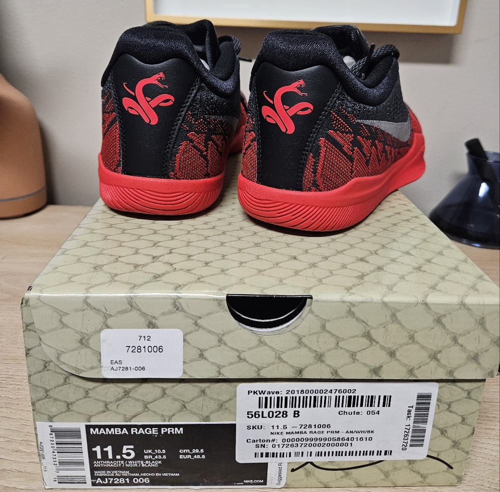 Nike Mamba Rage PRM Size 11.5 - Picture 2 of 6